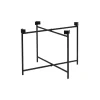 Pomax Concepts Modulaires-PALACE - pieds de table basse pour miroir Palace 35254-01 - métal - L 40 x W 40 x H 40 cm - noir