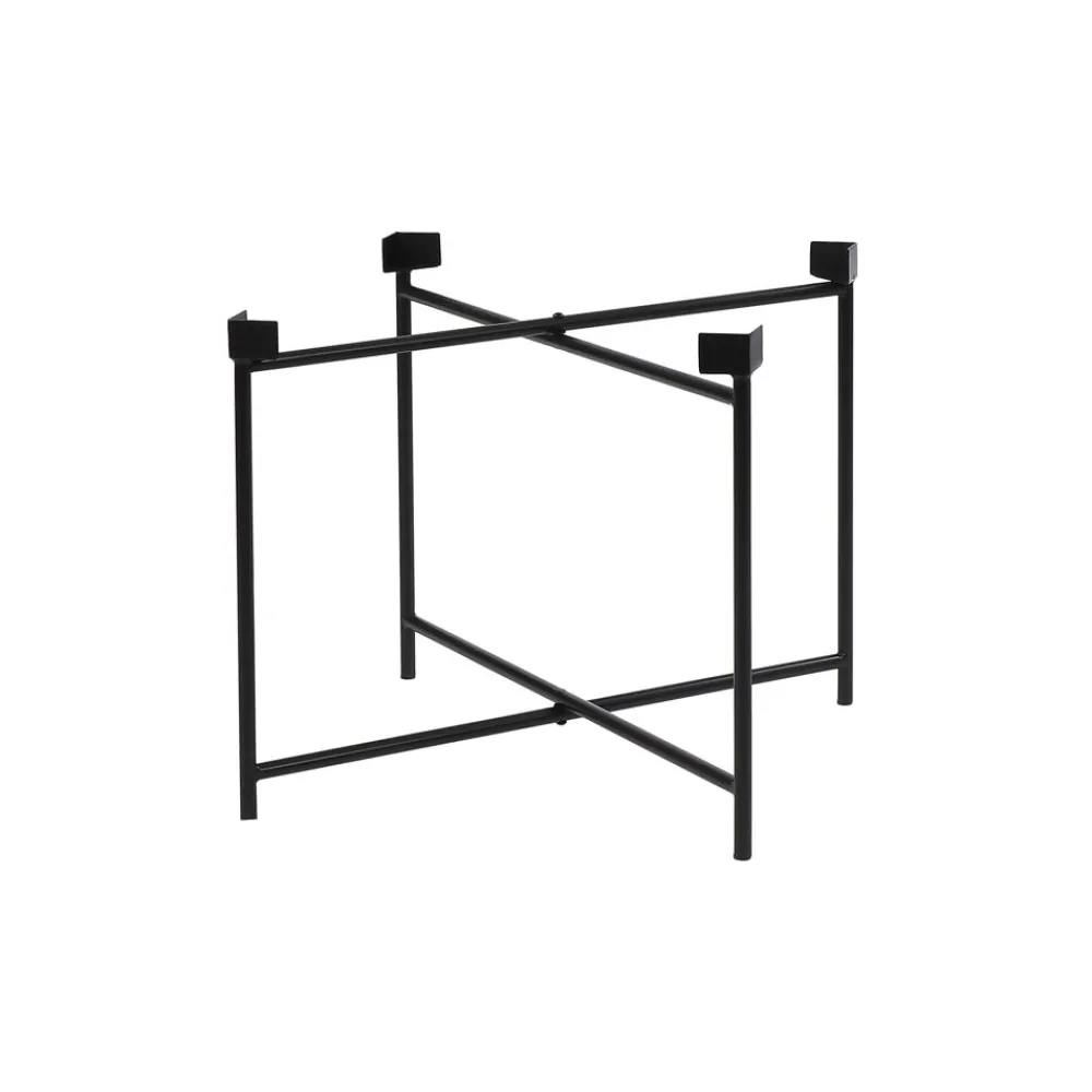 Pomax Concepts Modulaires-PALACE - pieds de table basse pour miroir Palace 35254-01 - métal - L 40 x W 40 x H 40 cm - noir