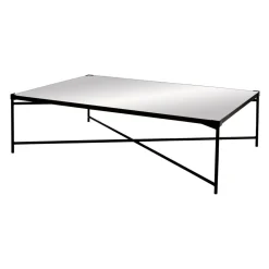 Pomax Concepts Modulaires-PALACE - pieds de table basse pour miroir Palace 35254-10 - métal - L 118 x W 80 x H 35 cm - noir