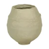 Pomax Objets De Décoration-PAPEL - pot - papier mâché - DIA 45 x H 50 cm - blanc cassé