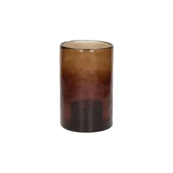 Pomax Photophores / T-lights-PATTI - photophore - verre - DIA 12,5 x H 20 cm - ambre