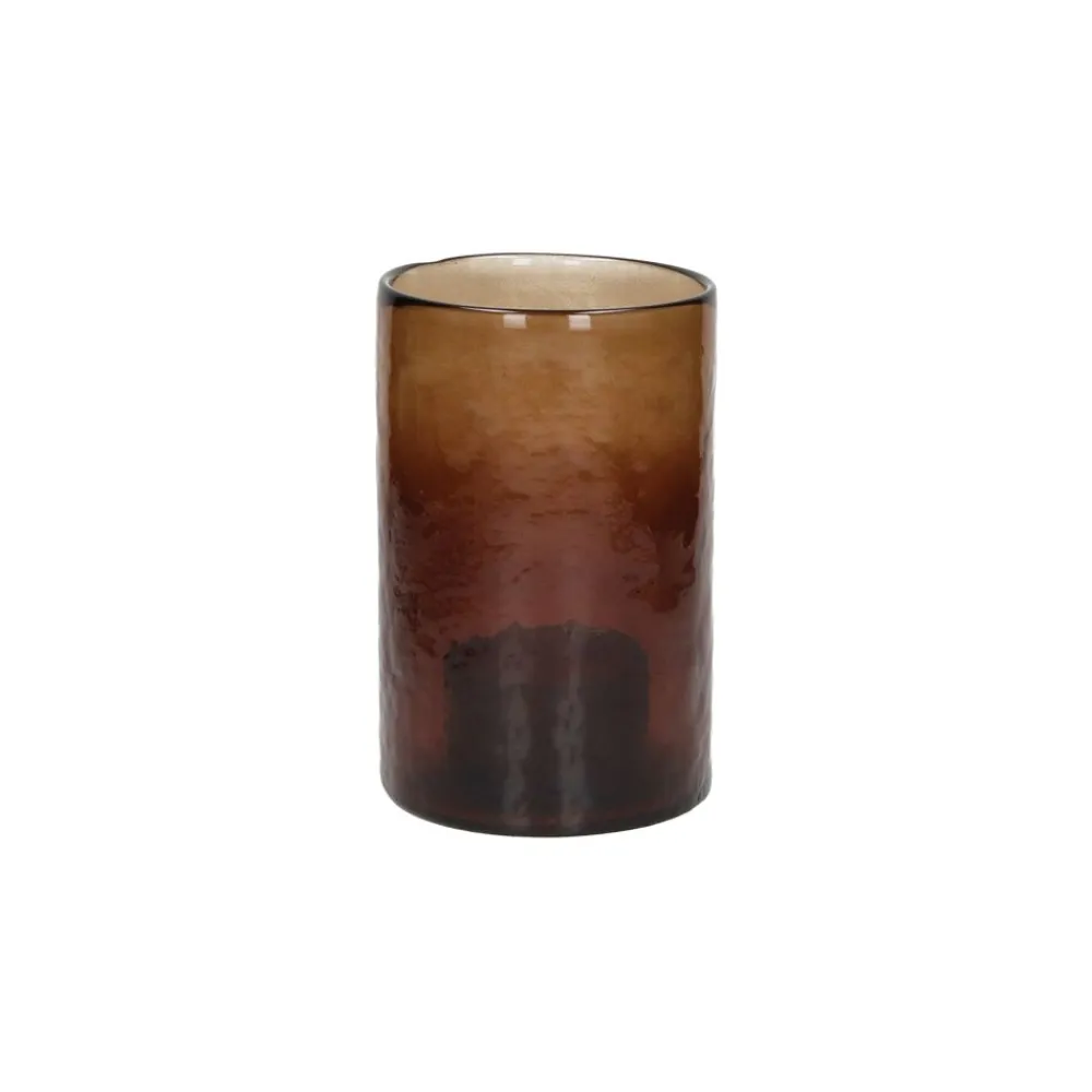 Pomax Photophores / T-lights-PATTI - photophore - verre - DIA 12,5 x H 20 cm - ambre