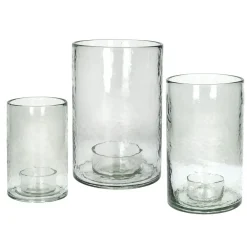 Pomax Photophores / T-lights-PATTI - photophore - verre - DIA 20,25 x H 30,5 cm - transparent