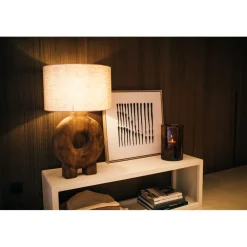 Pomax Photophores / T-lights-PATTI - photophore - verre - DIA 15 x H 25,5 cm - ambre