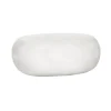 Pomax Poufs-PEBBLE - table d'appoint - fibre d'argile - L 68 x W 53 x H 28 cm - blanc