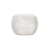 Pomax Poufs-PEBBLE - table d'appoint - fibre d'argile - L 48 x W 46 x H 35,5 cm - blanc