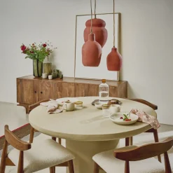 Pomax Suspensions-PERUGIA - lampe suspendue - argile - DIA 23 x H 35 cm - terracotta