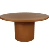 Pomax Tables-PIASTRO - table - enduit à la chaux - DIA 150 x H 76 cm - terracotta