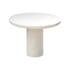 Pomax Tables-PIASTRO - table - enduit à la chaux - DIA 115 x H 76 cm - blanc cassé