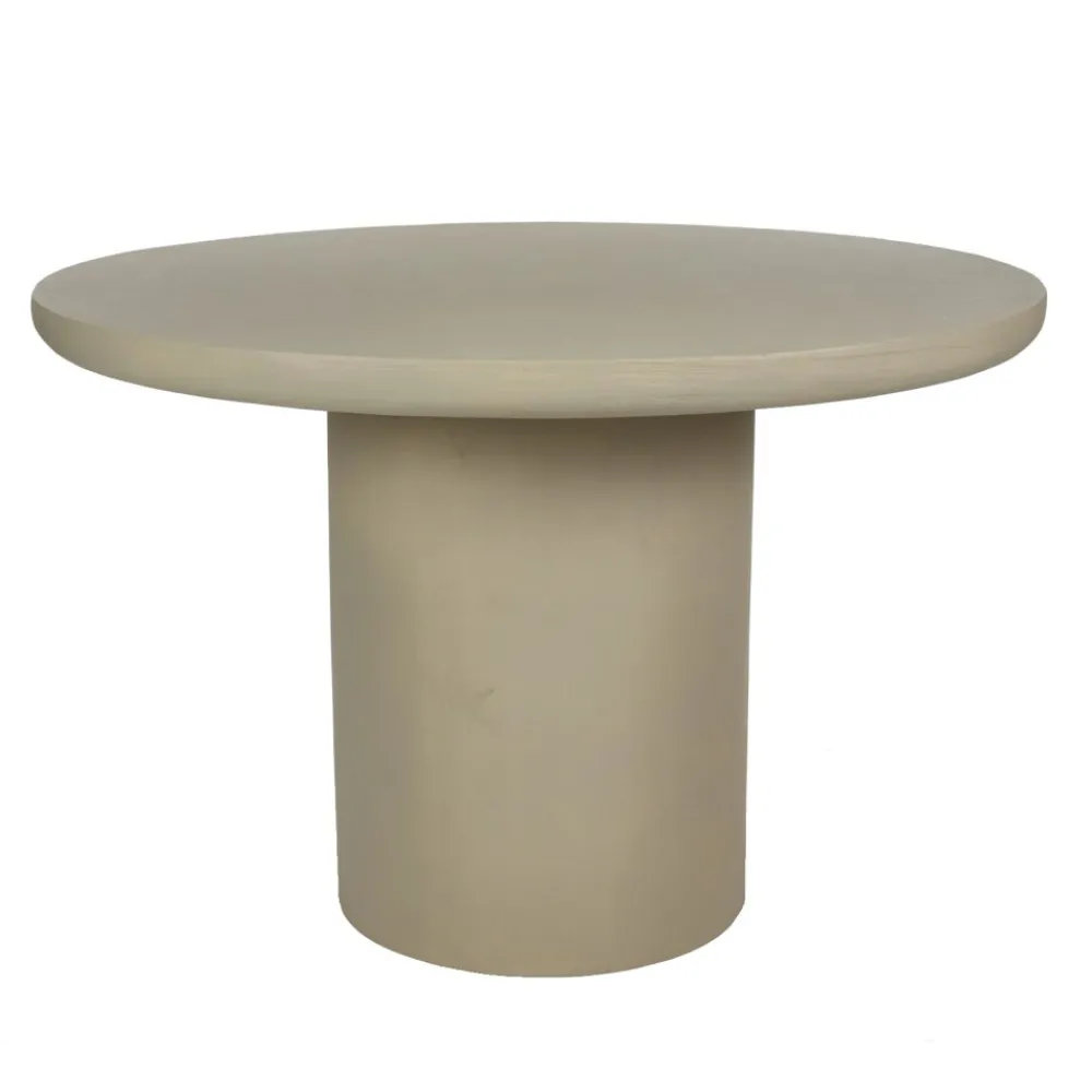 Pomax Tables-PIASTRO - table - enduit à la chaux - DIA 115 x H 76 cm - gris/beige