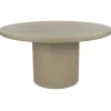 Pomax Tables-PIASTRO - table - enduit à la chaux - DIA 150 x H 76 cm - gris/beige