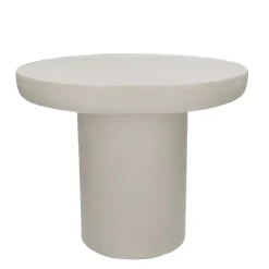 Pomax Tables Basses | Tables-PIASTRO - table basse - enduit à la chaux - DIA 50 x H 40 cm - blanc cassé