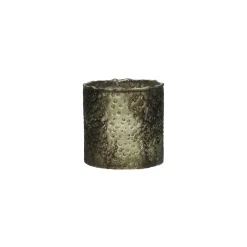 Pomax Photophores / T-lights-PIATRA - photophore - verre - DIA 10 x H 11 cm - gris foncé