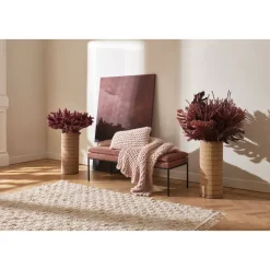 Pomax Plantes-PLANDAI - plante artificielle - synthétique / métal - H 114 cm - rose