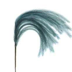 Pomax Fleurs-PLUM'O - plume artificielle - synthétique / métal - H 106 cm - teal