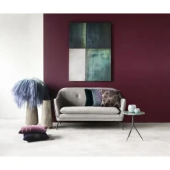 Pomax Fleurs-PLUM'O - plume artificielle degradé - synthétique / métal - H 106 cm - bleu