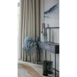Pomax Fleurs-PLUM'O - plume artificielle - synthétique / métal - H 106 cm - teal
