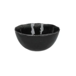 Pomax Vaisselle-PORCELINO EXPERIENCE - saladier - grès - DIA 24 x H 10 cm - noir