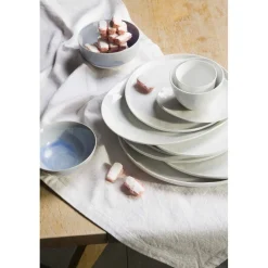 Pomax Vaisselle-PORCELINO WHITE - assiette de présentation - porcelaine - DIA 31 x H 1,3 cm