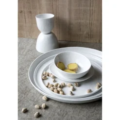 Pomax Vaisselle-PORCELINO WHITE - assiette plate - porcelaine - DIA 27,5 x H 1,3 cm