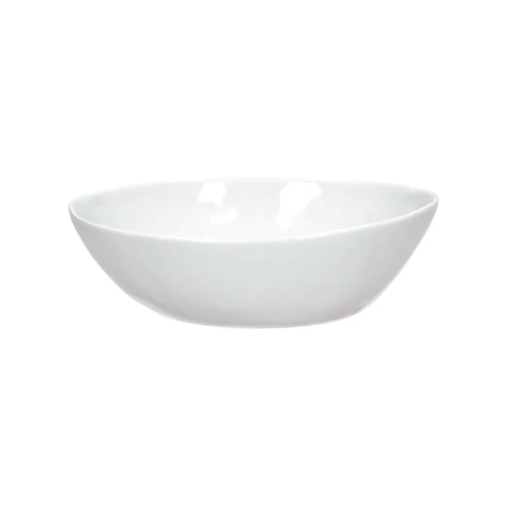 Pomax Vaisselle-PORCELINO WHITE - bol - ovale - porcelaine - L 14 x W 11,5 x H 5 cm - blanc