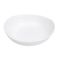 Pomax Vaisselle-PORCELINO WHITE - bol à soupe - ovale - porcelaine - L 17 x W 16 x H 4 cm