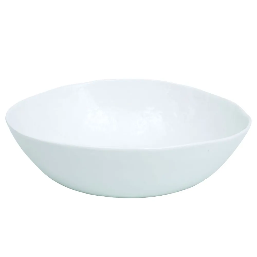 Pomax Vaisselle-PORCELINO WHITE - bol de présentation - ovale - porcelaine - L 36 x W 34 x H 10 cm
