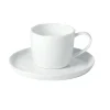 Pomax Vaisselle-PORCELINO WHITE - tasse & soucoupe - porcelaine - DIA 16 x H 9 cm