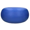 Pomax Poufs-PRETORIA - pouf/table d'appoint - enduit à la chaux - DIA 50 x H 25 cm - bleu