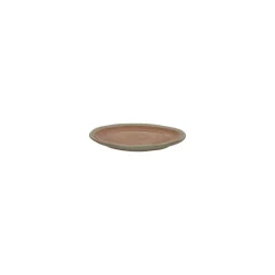 Pomax Vaisselle-PRIMEVAL - assiette apéritif - porcelaine - L 10,7 x W 9,5 x H 1,2 cm - terracotta
