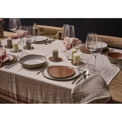 Pomax Vaisselle-PRIMEVAL - assiette apéritif - porcelaine - L 10,7 x W 9,5 x H 1,2 cm - terracotta