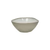 Pomax Vaisselle-PRIMEVAL - bol à céréales - porcelaine - L 16,3 x W 15 x H 6,5 cm - gris clair