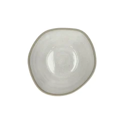Pomax Vaisselle-PRIMEVAL - bol à céréales - porcelaine - L 16,3 x W 15 x H 6,5 cm - gris clair