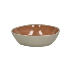 Pomax Vaisselle-PRIMEVAL - bol à soupe - porcelaine - L 18,5 x W 18 x H 4,8 cm - terracotta