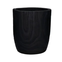 Pomax Cache-pots-PURE - pot à fleurs - bois de paulownia - DIA 30 x H 32 cm - noir