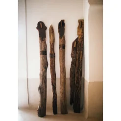 Pomax Objets De Décoration-RAGAZZI - objet déco - bois récupéré - H 150 cm - brun