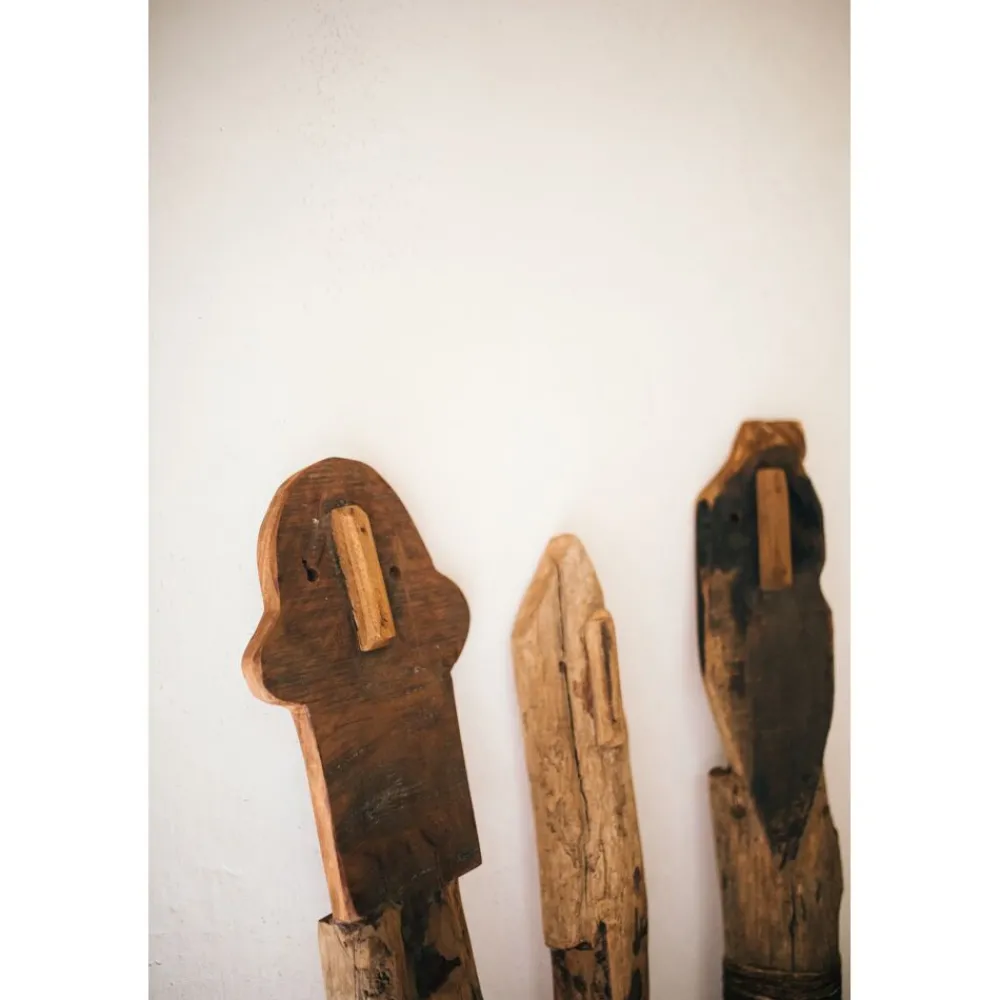 Pomax Objets De Décoration-RAGAZZI - objet déco - bois récupéré - H 120 cm - brun