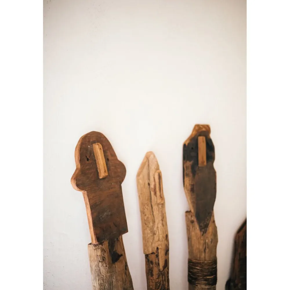Pomax Objets De Décoration-RAGAZZI - objet déco - bois récupéré - H 150 cm - brun