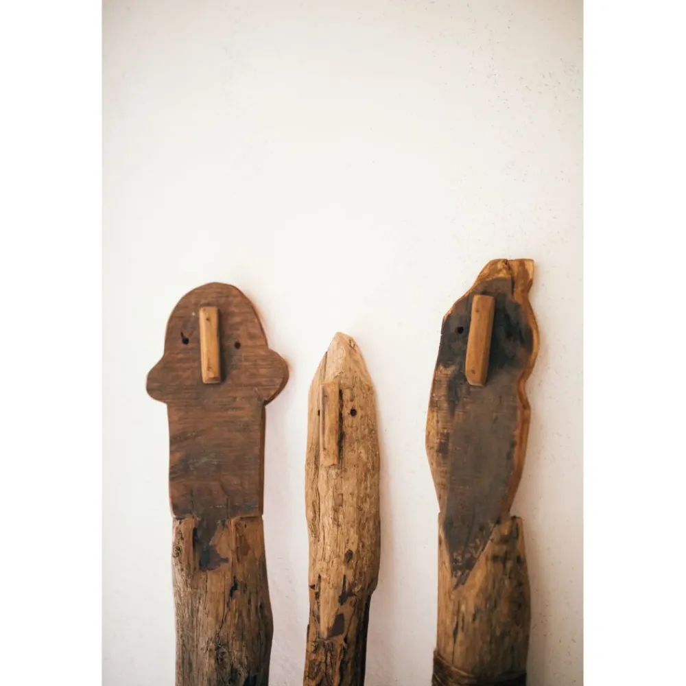 Pomax Objets De Décoration-RAGAZZI - objet déco - bois récupéré - H 150 cm - brun