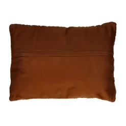 Pomax Coussins-RAW - coussin - cuir recyclé / tissues recyclées - L 60 x W 40 cm - cognac