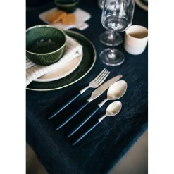 Pomax Couverts-RENOIR - set 16 couverts 18/08 - acier inoxidable / resin - noir
