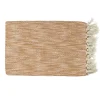 Pomax Plaids-REVERIES - plaid - coton - L 170 x W 130 cm - ocre