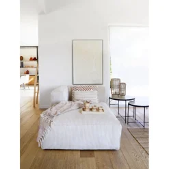 Pomax Plaids-REVERIES - plaid - coton - L 170 x W 130 cm - pêche