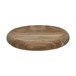 Pomax Saladiers / Plats À Servir-RIGA - plat - bois d'acacia - DIA 20 x H 3 cm - naturel