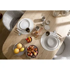 Pomax Couverts-RÉMY - set 16 couverts 14/1 - acier inoxidable / bois d'acacia - - naturel