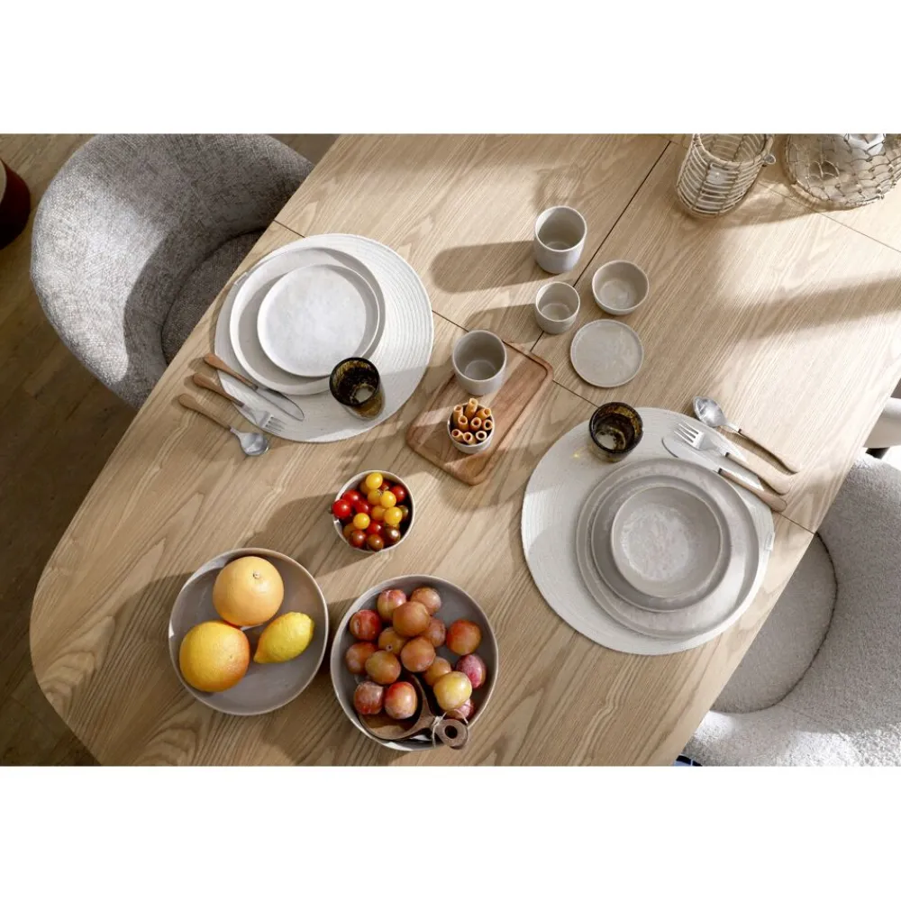 Pomax Couverts-RÉMY - set 16 couverts 14/1 - acier inoxidable / bois d'acacia - - naturel