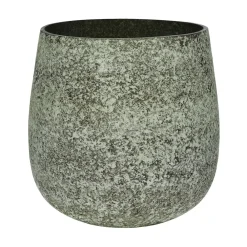 Pomax Cache-pots-ROCK - pot à fleurs - verre - DIA 25 x H 25 cm - gris