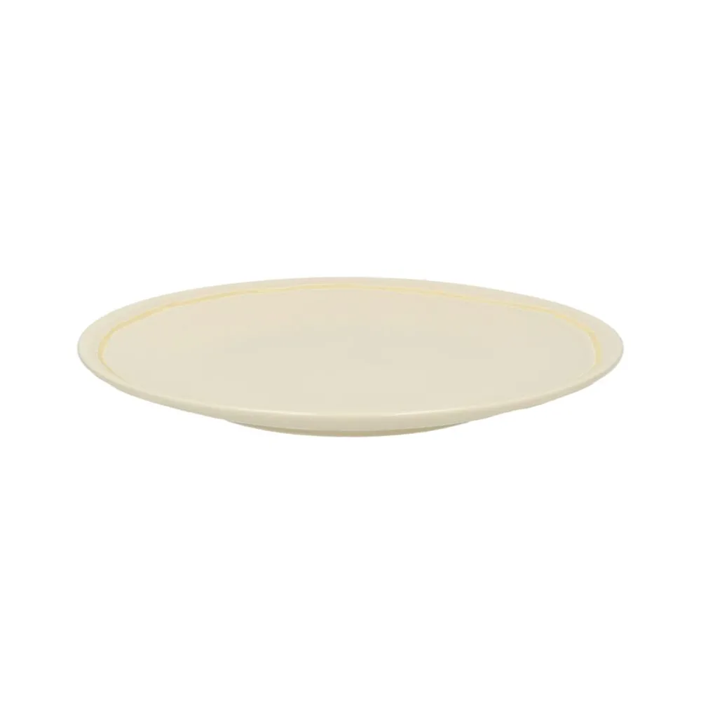 Pomax Vaisselle-ROMANCE - assiete à dessert - porcelaine - DIA 22 x H 2,5 cm - latté