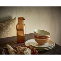 Pomax Vaisselle-ROMANCE - assiete à dessert - porcelaine - DIA 22 x H 2,5 cm - latté