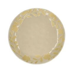Pomax Vaisselle-ROMANCE - assiette à dessert - porcelaine - DIA 20,3 x H 2 cm - latté